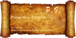 Pongrácz Ildikó névjegykártya